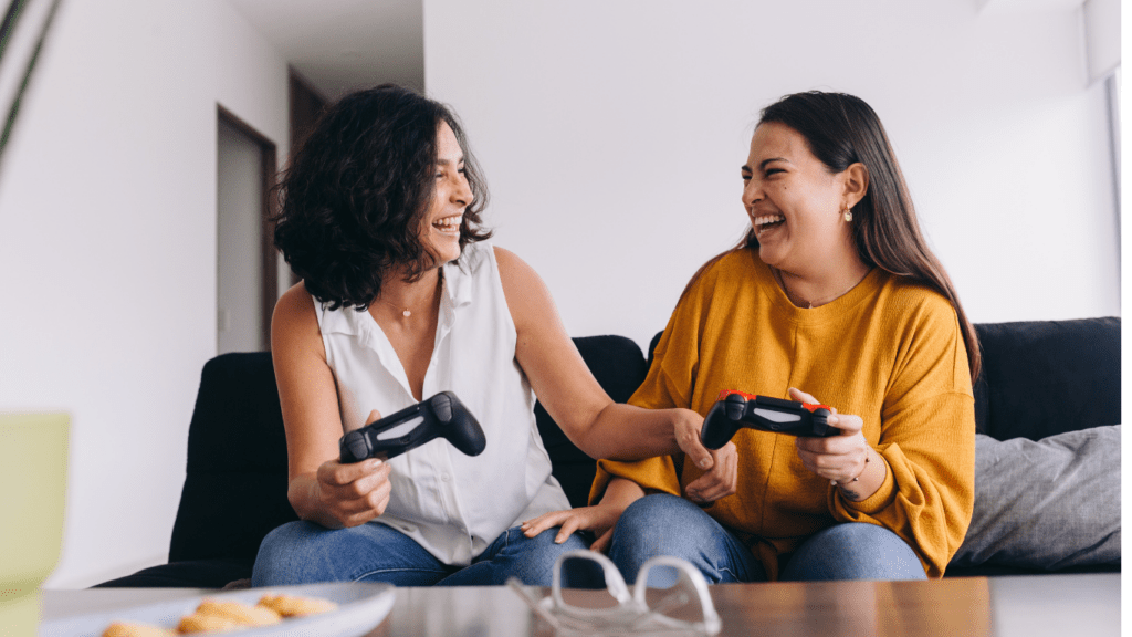 Women playing video games|Teams and Organizations Led by Women