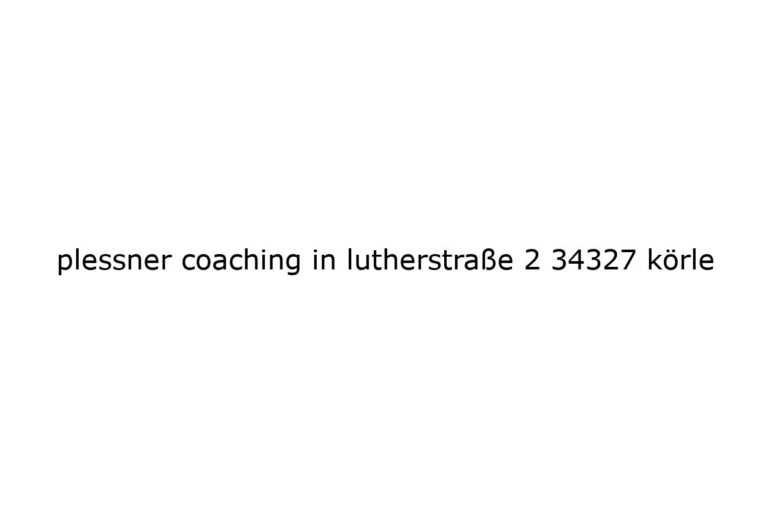 plessner-coaching-in-lutherstrae-2-34327-krle