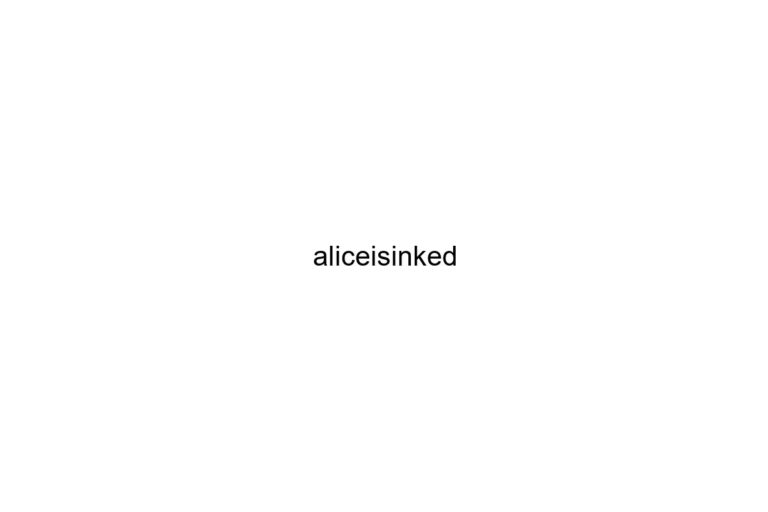 aliceisinked