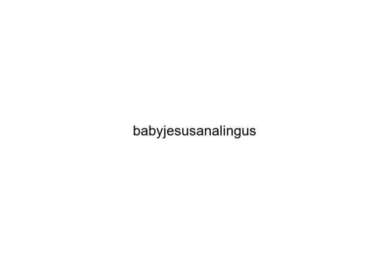 babyjesusanalingus