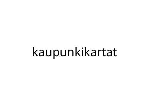 kaupunkikartat