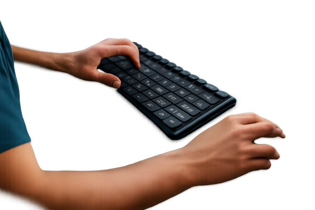 why do gamers tilt their keyboard tportstick