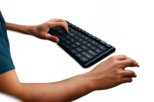 why do gamers tilt their keyboard tportstick