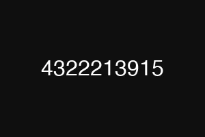 4322213915