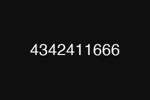 4342411666
