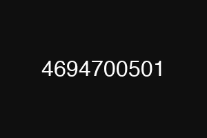 4694700501