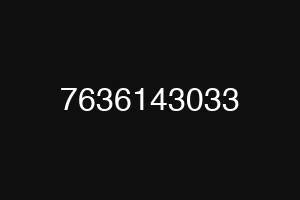 7636143033