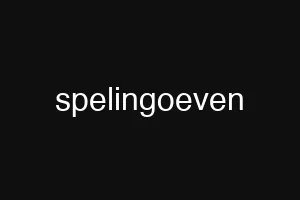 spelingoeven
